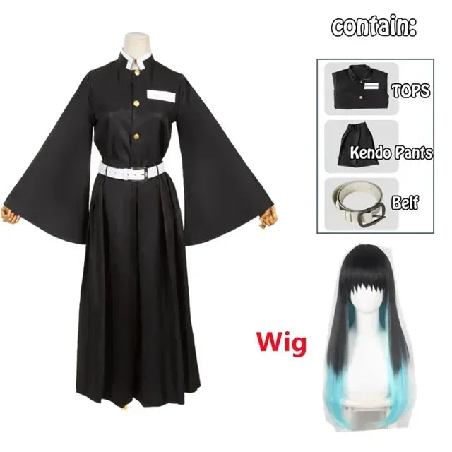 Tokitou Muichirou Cosplay Kostuums Kisatsutai Uniform Pruik Halloween Kostuum Volwassen Kids - Bear Hugs