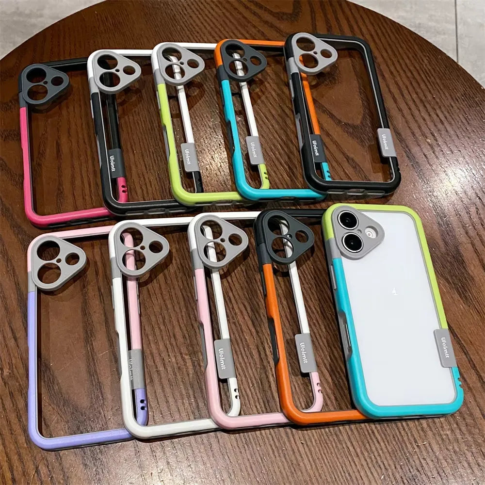 Contrast Splice Color Frame Case (For iPhones)