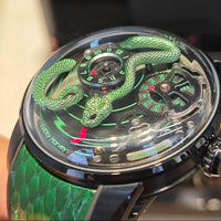 Lucky Harvey Funny Mechanical Watch Automatic Movement Watches for Men Snake Dial Synthetic Sapphire Waterproof 2024 New Model - Bear Hugs