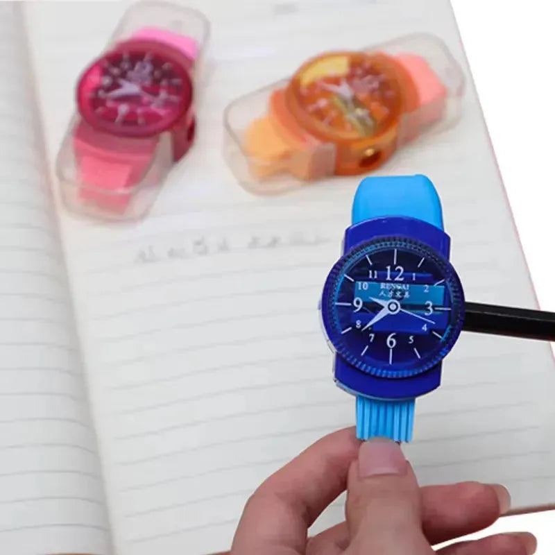 3 In 1 Watch Shaped Eraser Sharpener