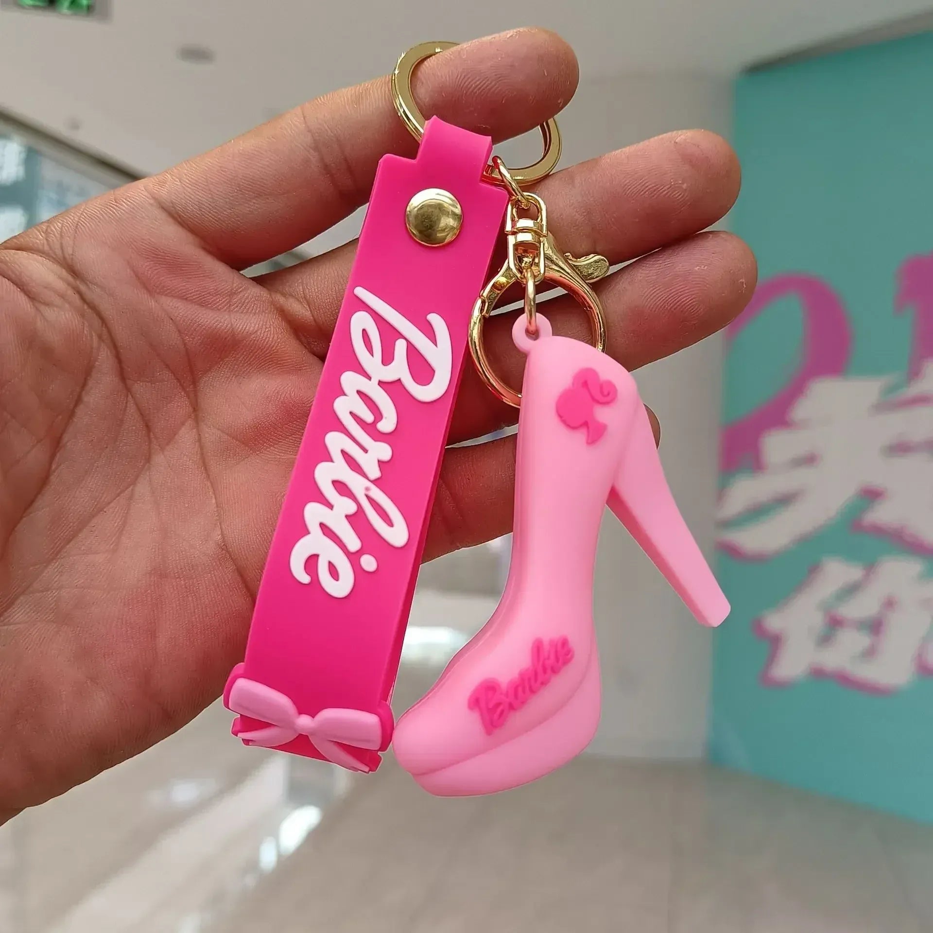 Pink Barbie 3D Keychain