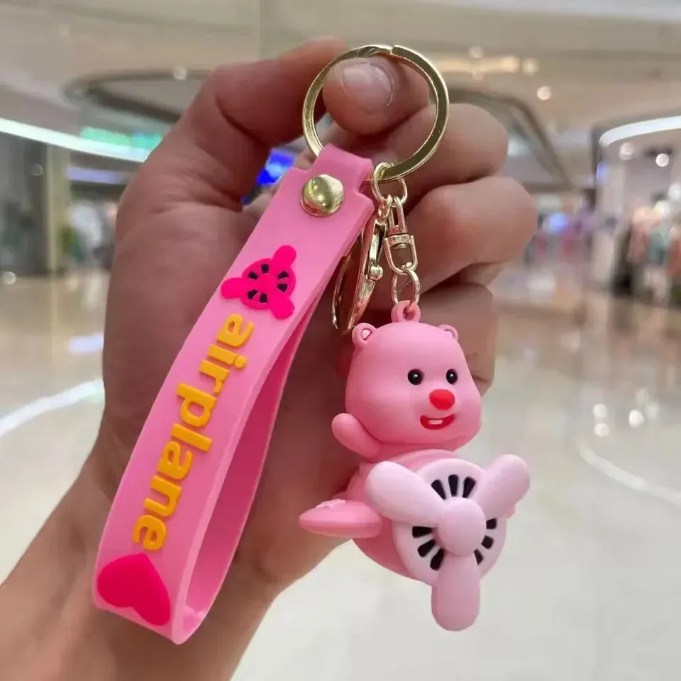 Sky-High Friends Cartoon Keychain
