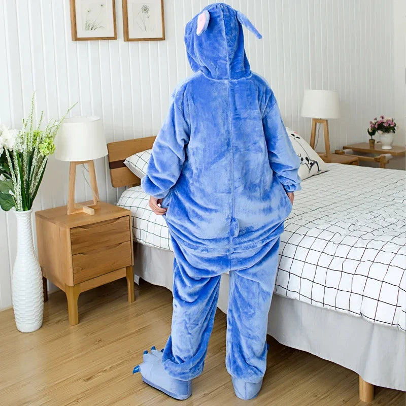 Kigurumi Stitch Cartoon Pajamas Onesies For Adults Women Men Animal Pyjamas Jumpsuits Christmas Halloween Cosplay Party Costumes - Bear Hugs