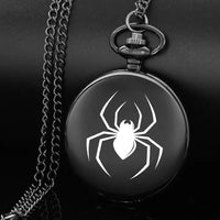 Black Spiderman Pocket Watch