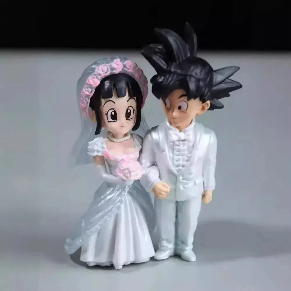 Dragon Ball Z Goku and Chi-Chi Wedding Action Figure (9 cm)