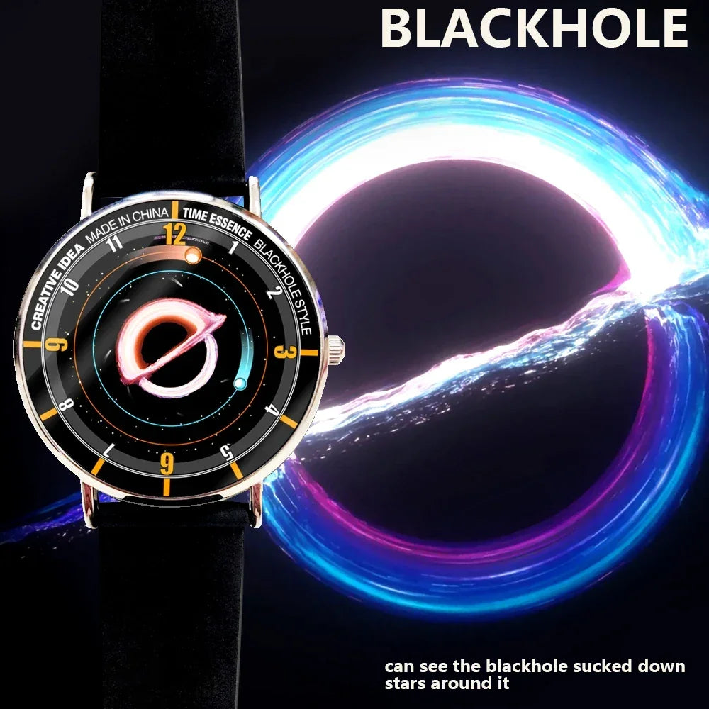 universe style quartz watch black-hole silicone strap ultrathin waterproof Creative design classic - Bear Hugs