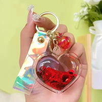Heartfelt Hues Liquid Glitter Keychain