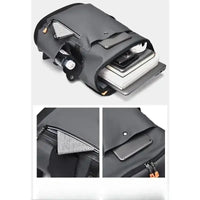 Premium Leather-Look Casual Backpack