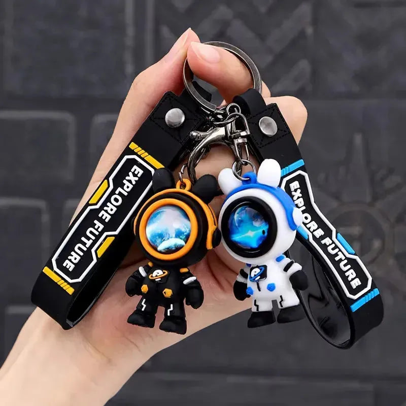 Lightning Astronaut Bear 3D Keychain