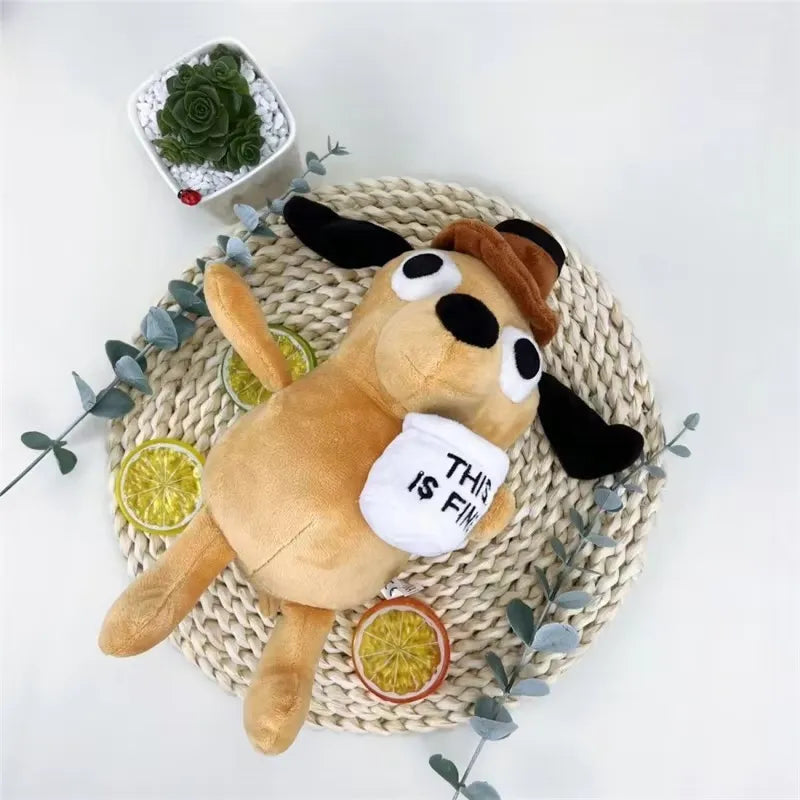 This is Fine Meme Dog Plushie (25 cm)