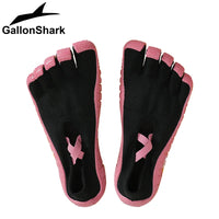 GallonShark Five-Finger Shoes, Breathable Elastic Strap Barefoot Shoes for Yoga, Pilates, Dance & Indoor/Outdoor Workout - Bear Hugs