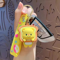 Sweet Glee Butter Bear 3D Keychain