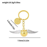 Winged Wonder Golden Snitch Keychain