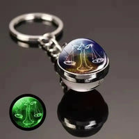 Zodiac Glimmer Orb Keychain