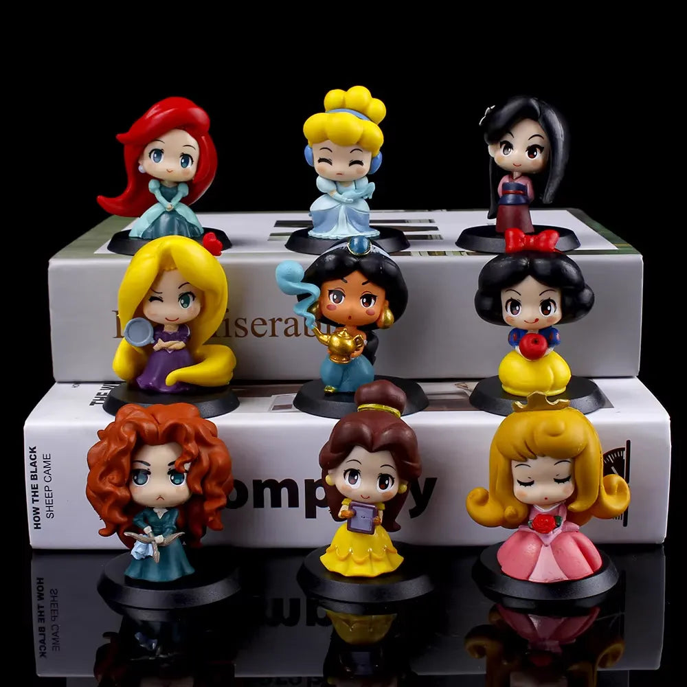 Disney Princess Q-Version Action Figure Set