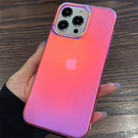 Luxury Laser Matte Clear Phone Case (For iPhones)