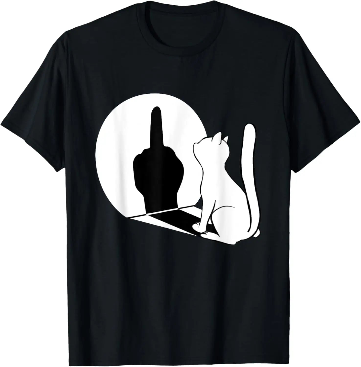 Middle Finger Cat Statement T-Shirt - Bear Hugs