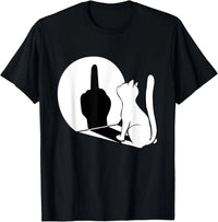 Middle Finger Cat Statement T-Shirt - Bear Hugs