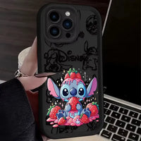 Disney Stitch Strawberry Case (For iPhones)