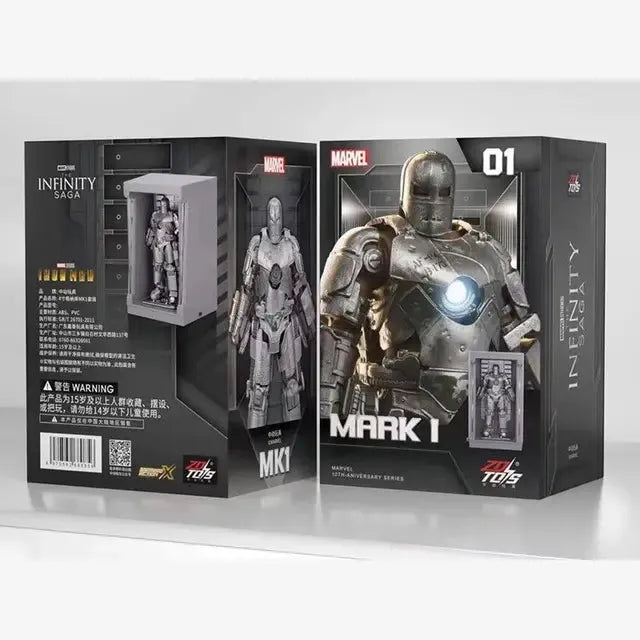 Iron Man Mark 1 to Mark 85 Garage Style Suits