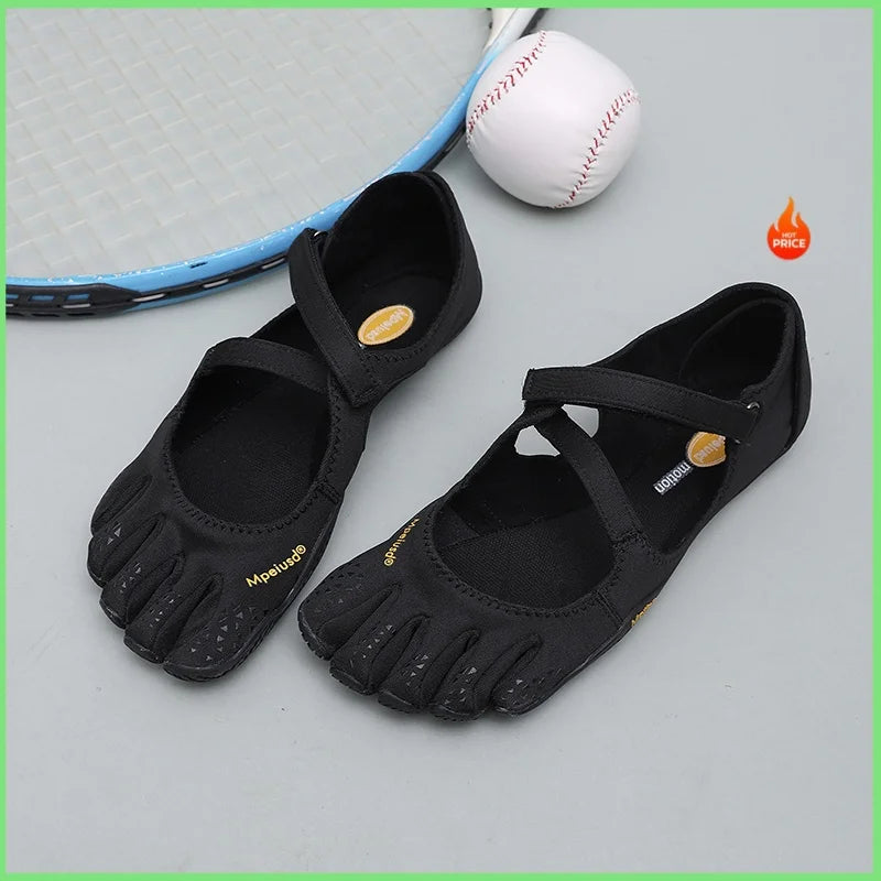 VibeRM Zen Flow Cross-Strap Five Finger Shoes - Bear Hugs