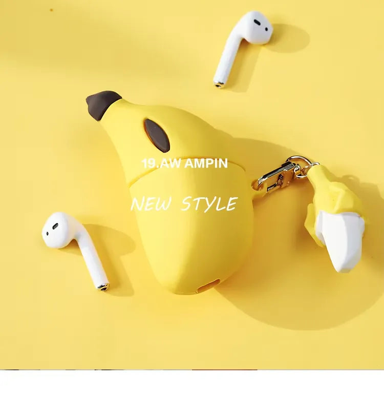 Cute Banana Shaped Case (For Airpods)