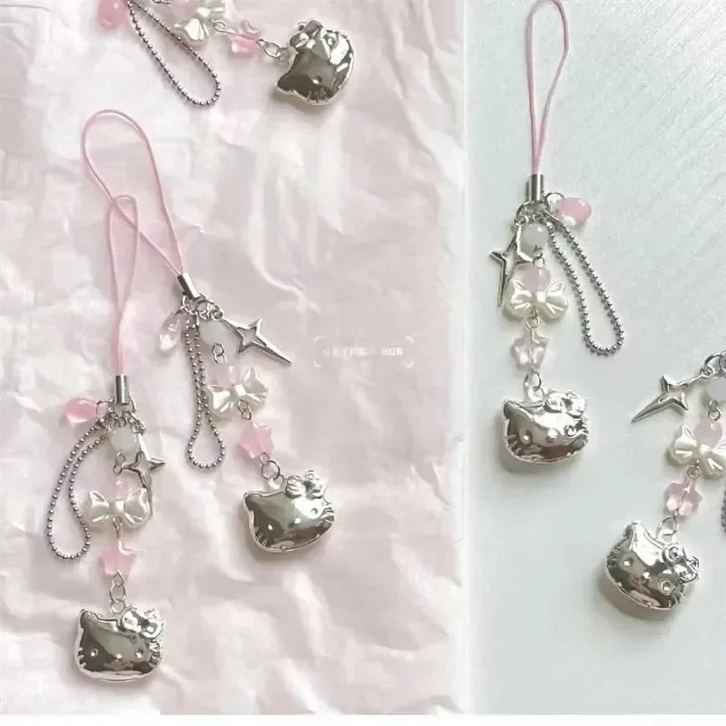 Hello Kitty Cascade Beaded Phone Charm