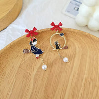 Majestic Bow Broom Earrings