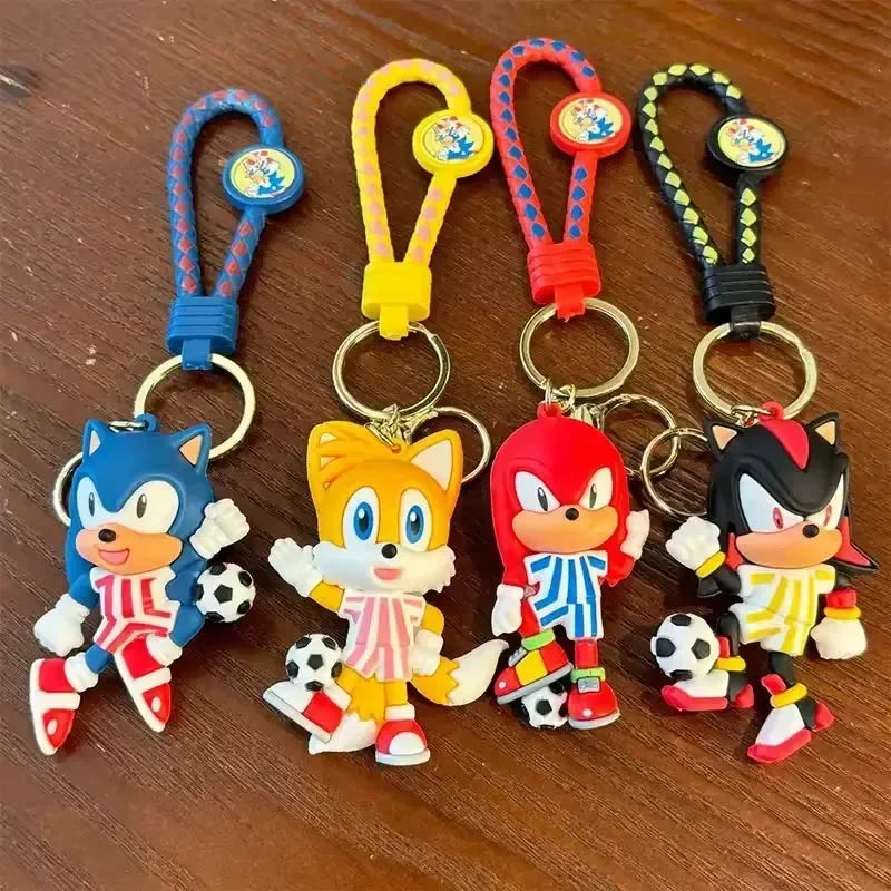 Super Sonic Football Star Keychain