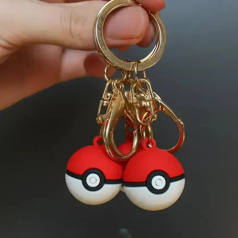 Porte-clés 3D Attrape-les tous Pokéball 