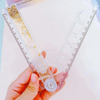 Kawaii Quicksand Sanliou Folding Ruler