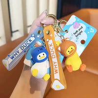 Quirky Crooked Neck Duck Keychain