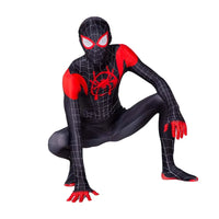 Superhero Miles Morales Bodysuit for Men The Amazing Spiderman Halloween Cosplay Costumes Bodysuit Adult Tight Fitting Jumpsuits - Bear Hugs