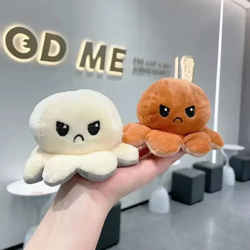Reversible Moods Octopus Plush Keychain
