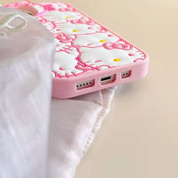 Hello Kitty White Pink Phone Case (For iPhones)