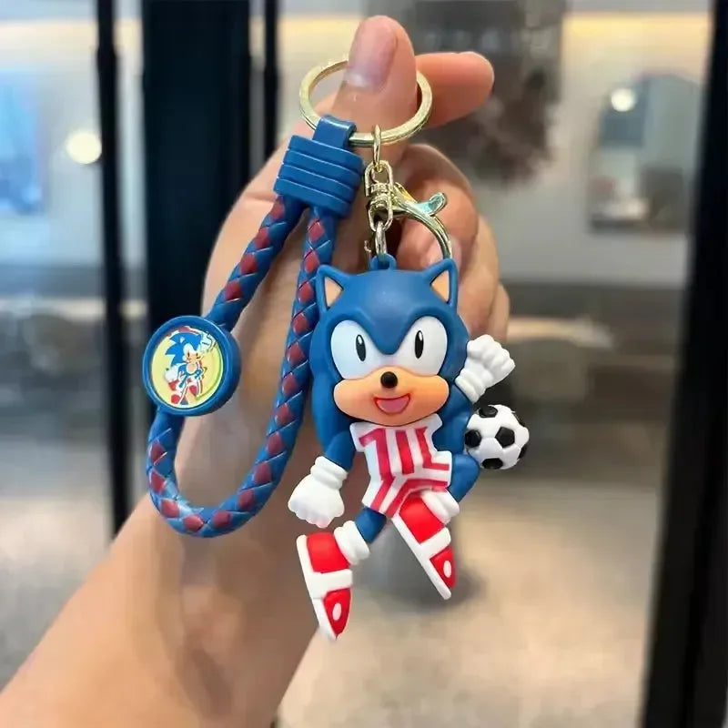 Super Sonic Football Star Keychain