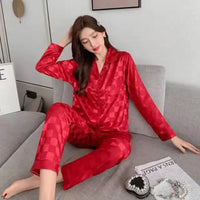 Luxury Designer Ice Silk Night Suit