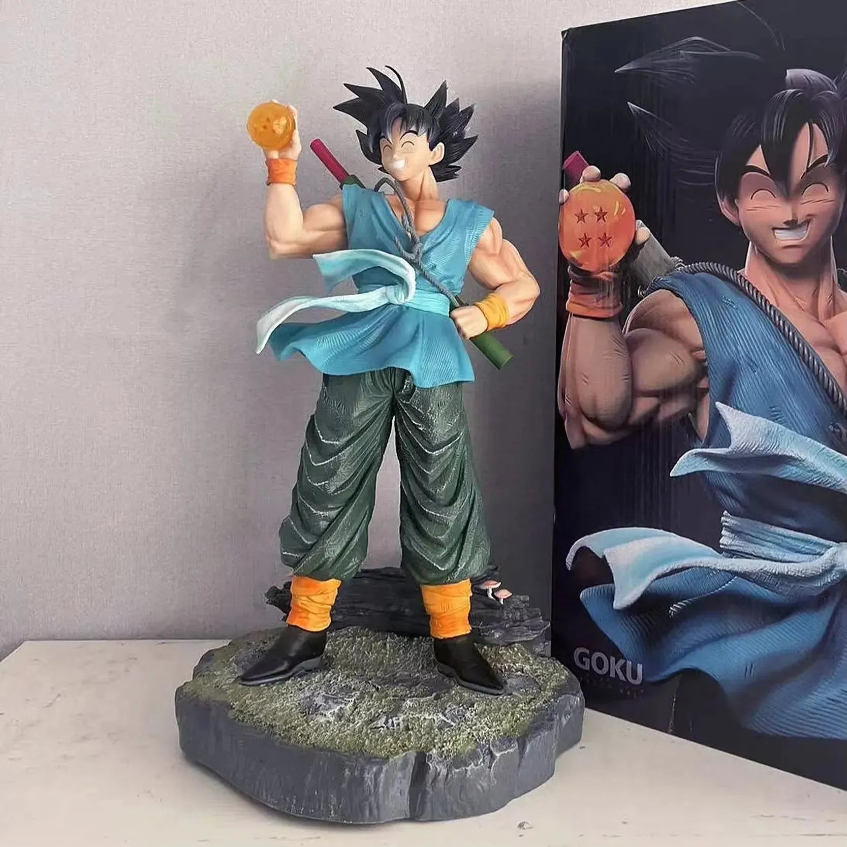 Dragon Ball Z Son Goku Happy Laughing Action Figure (41 cm)