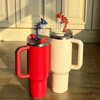 3D Printed Mini Dragon Straw Topper For Tumblers