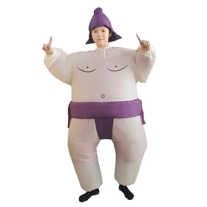 Sumo Wrestler Costume Inflatable Suit Blow Up Outfit Cosplay Party Dress for Kid and Adult - Bear Hugs