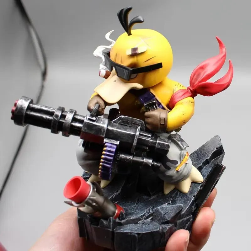 Pokemon Gatling Psyduck Cosplay Contra Figurine (14.5 cm)