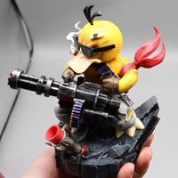 Pokemon Gatling Psyduck Cosplay Contra Figurine (14.5 cm)