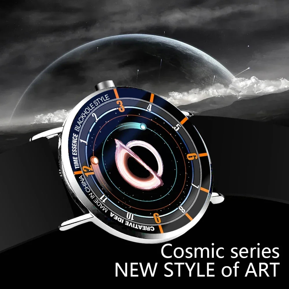 universe style quartz watch black-hole silicone strap ultrathin waterproof Creative design classic - Bear Hugs