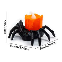 Spooky Spider Candle Night Lamp