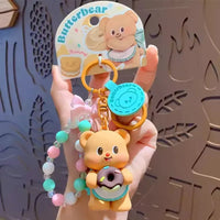 Butterbear Sweet Donut Keychain