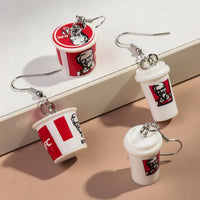 3D KFC Dangle Earrings