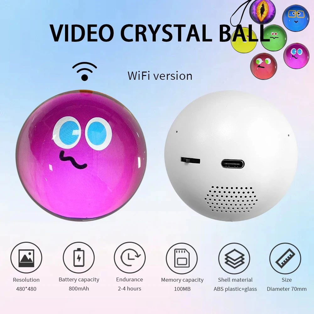 Mobile APP WIFI version can customize 3D crystal balls, audio and video electronic balls, and customize gifts Memory sphere - Bear Hugs