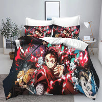 Demon Slayer: Kimetsu no Yaiba kamado Nezuko Anime 100% Polyester Bedding Set Duvet Cover Set Printed Cartoon Home Decor - Bear Hugs