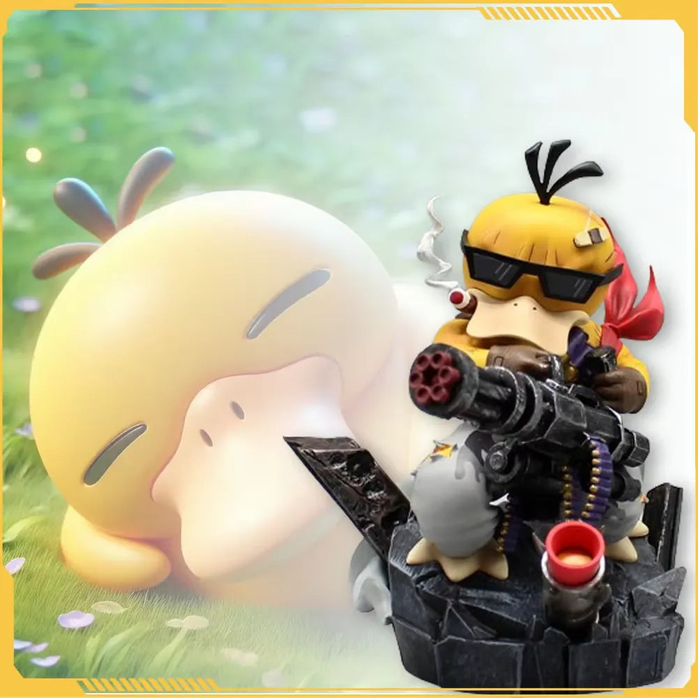 Pokemon Gatling Psyduck Cosplay Contra Figurine (14.5 cm)