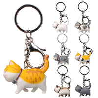 Happy Strides Walking Kitty Keychain